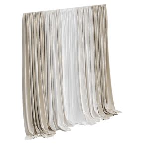 Шторы светлые полупрозрачные