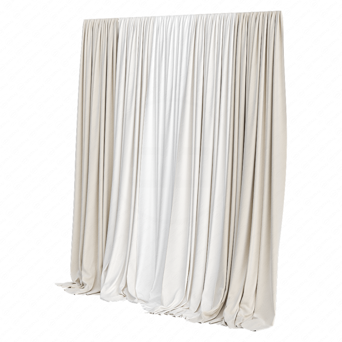 Шторы светлые полупрозрачные