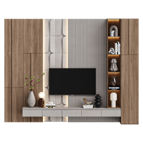 TV wall unit with decor No. 56