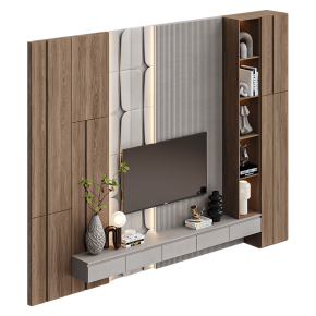 TV wall unit with decor No. 56
