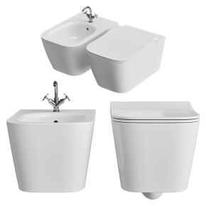 Унитаз и биде NUBES от GSI Ceramica