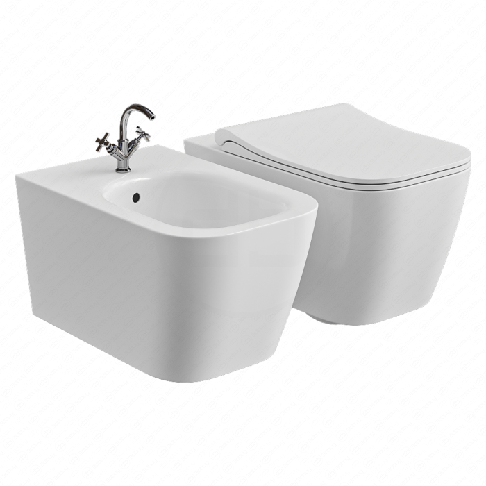 Унитаз и биде NUBES от GSI Ceramica