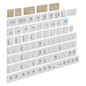 Schneider Electric AtlasDesign outlets and switches.