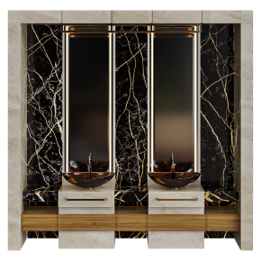 Two-sink bathroom design