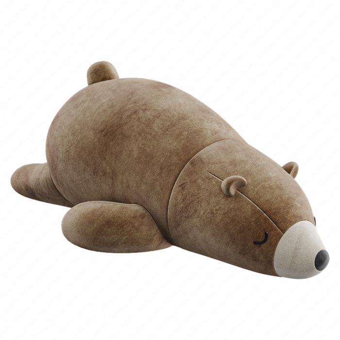 Спящий белый медведь