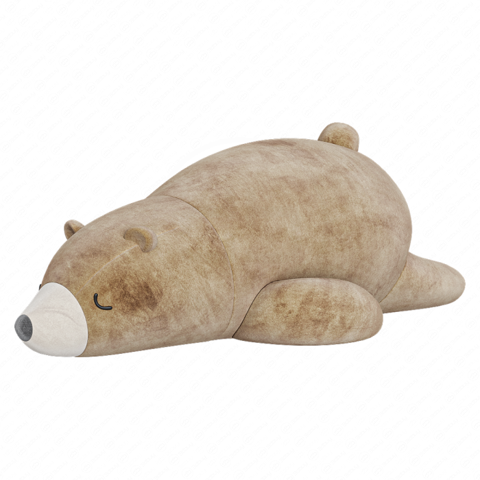 Спящий белый медведь