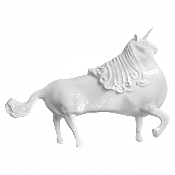 Статуэтка единорога из керамики