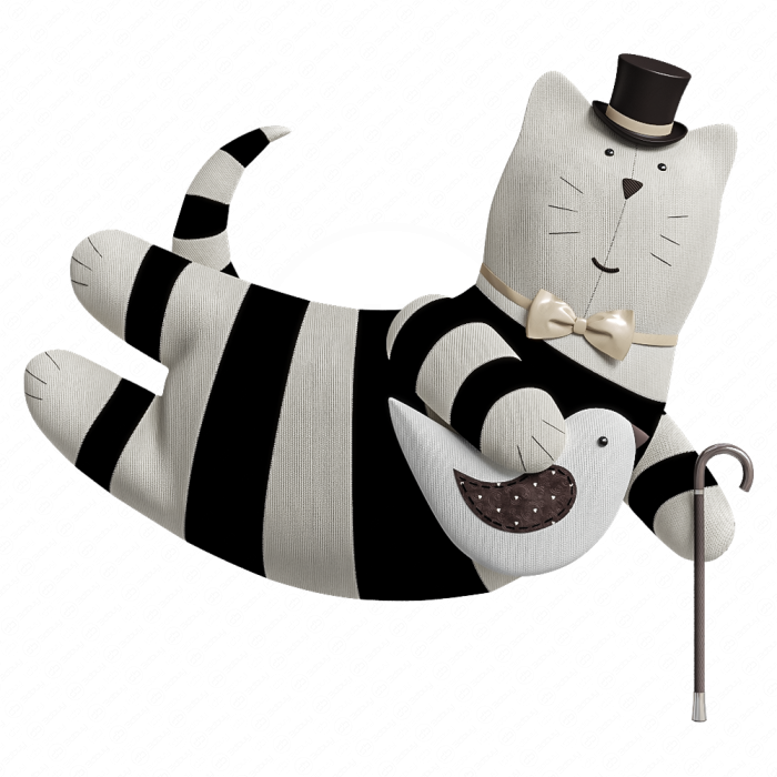 Игрушка мягкая кот летающий
