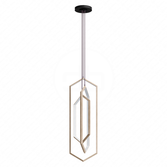Hexagon Geometric Modern Chandelier LED Light Fixture