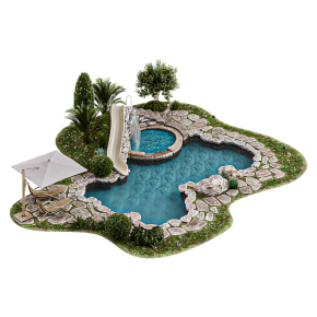 Бассейн с экстерьером