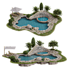 Бассейн с экстерьером