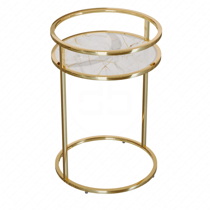 Garda Decor: стол журнальный (мраморное стекло с золотом), современный стиль Garda Decor: стол журнальный (мраморное стекло с золотом), современный стиль