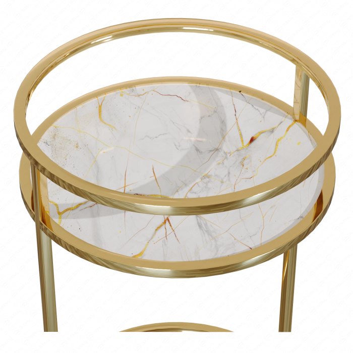 Garda Decor: стол журнальный (мраморное стекло с золотом), современный стиль Garda Decor: стол журнальный (мраморное стекло с золотом), современный стиль