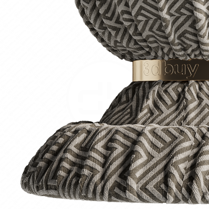 Принт с геометрическим узором (меандром)