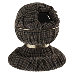 Шерстяная ткань твид с узором в клетку