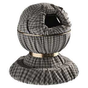 Ткань твид с узором «гусиная лапка»