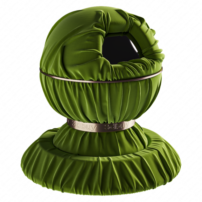 Зеленая ткань с текстурой