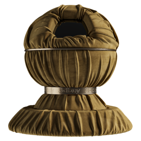 Однотонная ткань горчичного цвета