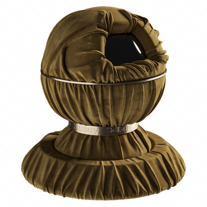 Однотонная ткань горчичного цвета