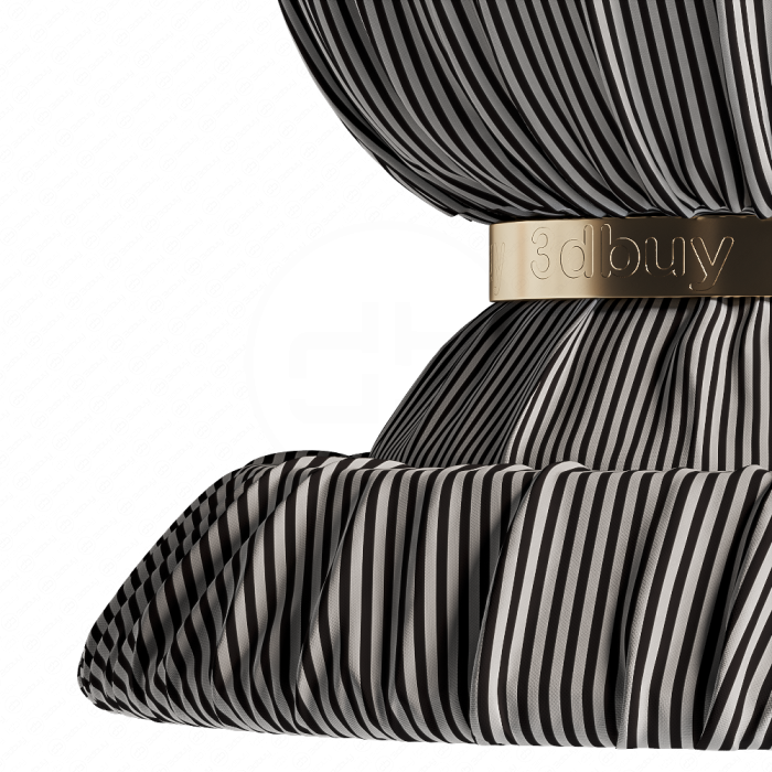 Ткань в черно-белую полоску от Kiton