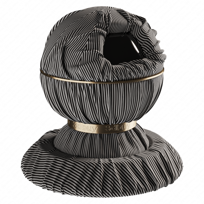 Ткань в черно-белую полоску от Kiton