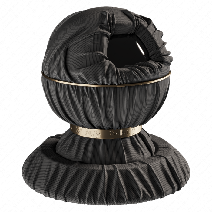 Ткань шифон плиссе с полосатым узором