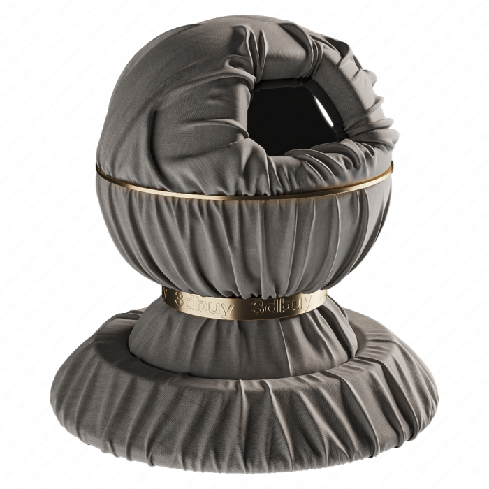 Отделочная серая ткань