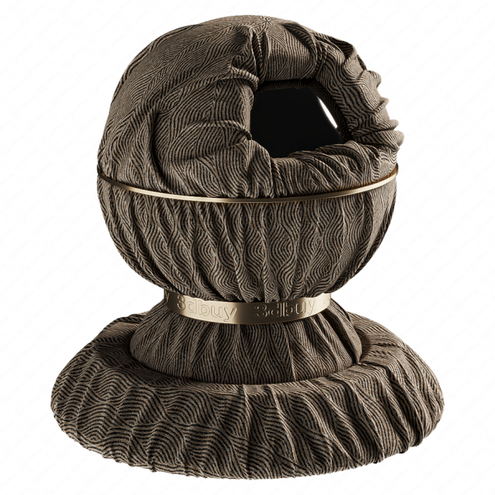 Ткань с волнообразным геометрическим узором