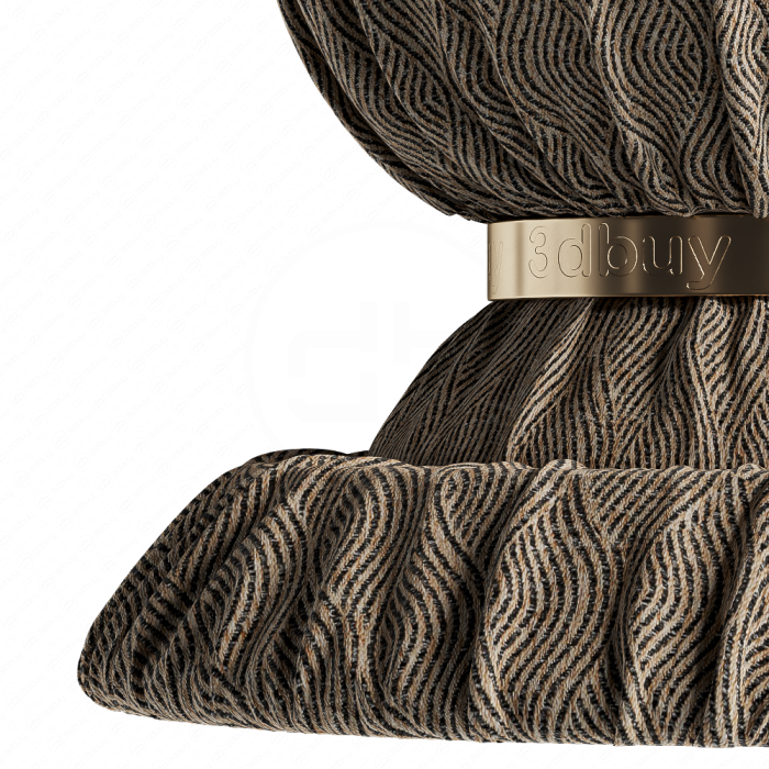 Ткань с волнообразным геометрическим узором