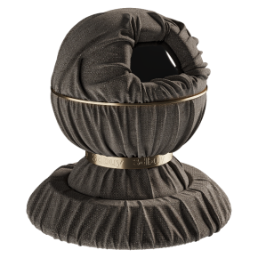 Тканая серая льняная ткань