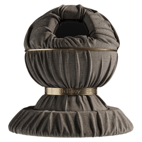 Тканая серая льняная ткань