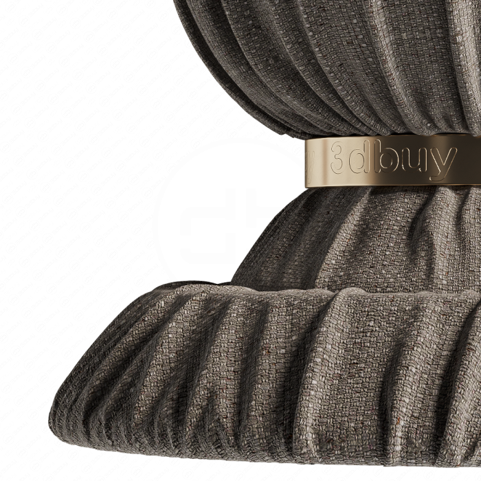 Тканая серая льняная ткань